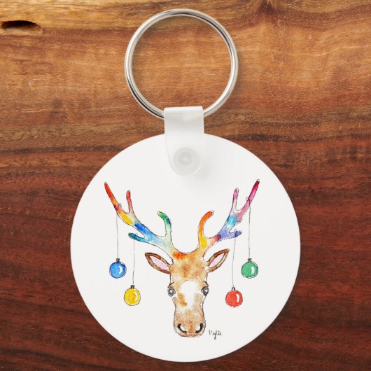Porte-clés Colourful Reindeer (Verso)
