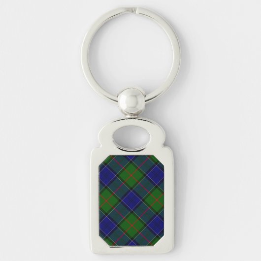 Porte-clés Colquhoun tartan bleu vert plaid (Devant)