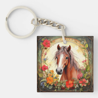 Porte-clés Colt et Fleur sauvage