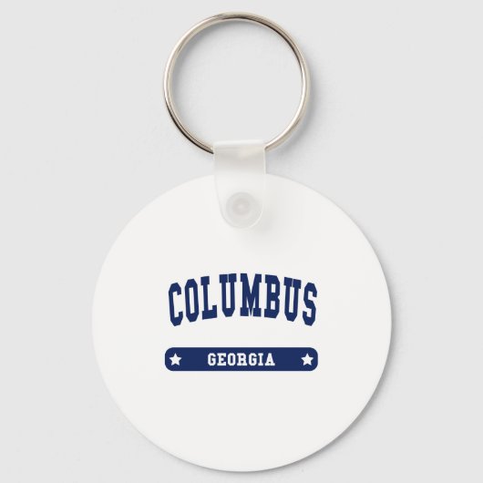 Porte-clés Columbus Georgia College Style tee - shirt (Recto)