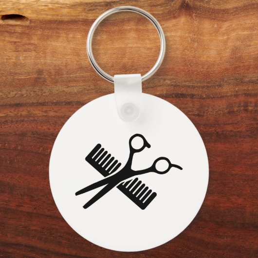 Porte-clés Comb et ciseaux (Recto)