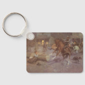 Porte-clés Combat au Roundup Saloon par Bill Gollings (Verso)