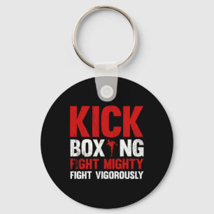 Porte-clés Combat de kickboxing Combat vigoureux de kickboxin