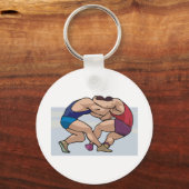 Porte-clés Combat de lutte (Recto)