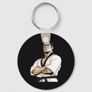 Porte-clés Combattant de Karaté Kyokushin - Arts Martiaux