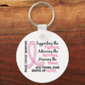 Porte-clés Combattez les survivants pris 4 Cancer du sein (Recto)