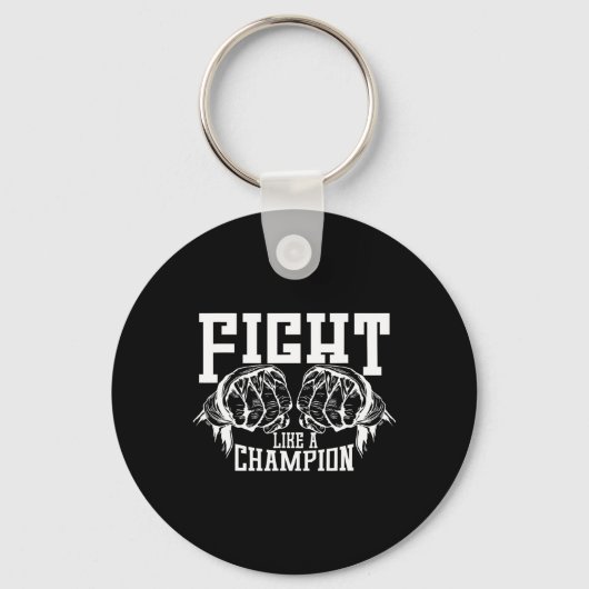 Porte-clés Combattre Comme Un Champion (Recto)