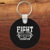 Porte-clés Combattre Comme Un Champion (Recto)