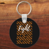 Porte-clés combattre la leucémie ensemble sensibilisation au  (Recto)