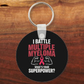 Porte-clés Combattre le myélome multiple superpuissance comba (Recto)