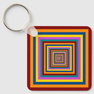 Porte-clés Combinaison de six couleurs / Mélange de Carrés im