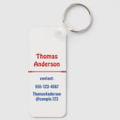 Porte-clés Combinaison maritime de Sunrise Color (Verso)