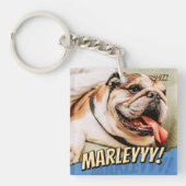 Porte-clés Comédie moderne Simple Cool Personnalisé Photo pou (Devant)