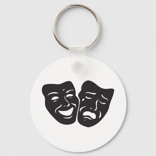 Porte-clés Comédie Tragédie Théâtre Masques (Recto)