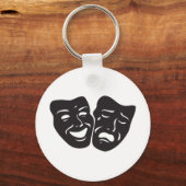 Porte-clés Comédie Tragédie Théâtre Masques (Recto)