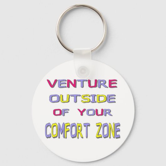 Porte-clés Comfort Zone (White) Keychain (Recto)