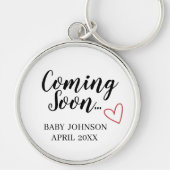 Porte-clés Coming Soon New Baby Announcement Keychain (Devant)