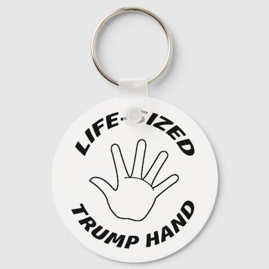 PORTE-CLÉS COMIQUE - MAIN TRUMP DE TAILLE DE VIE (Recto)