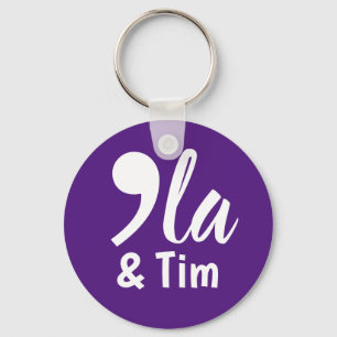 Porte-clés Comma Kamala et Tim 2024