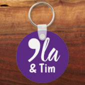 Porte-clés Comma Kamala et Tim 2024 (Recto)