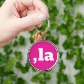 Porte-clés Comma La Kamala Harris - Conception de texte custo (Main)