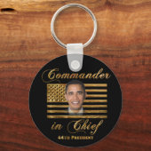 Porte-clés Commandant en chef, Barack Obama (Recto)
