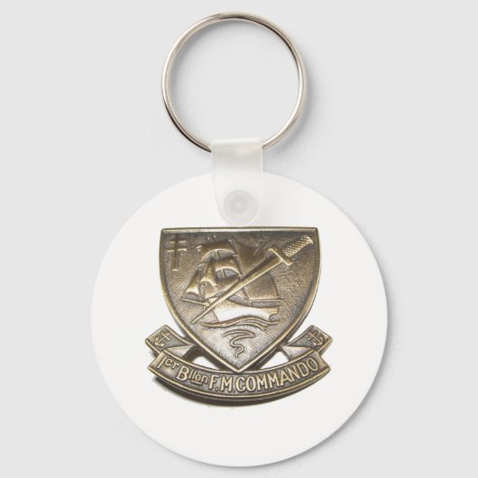 Porte-clés Commando Kieffer - Insigne 1er BFMC (Recto)