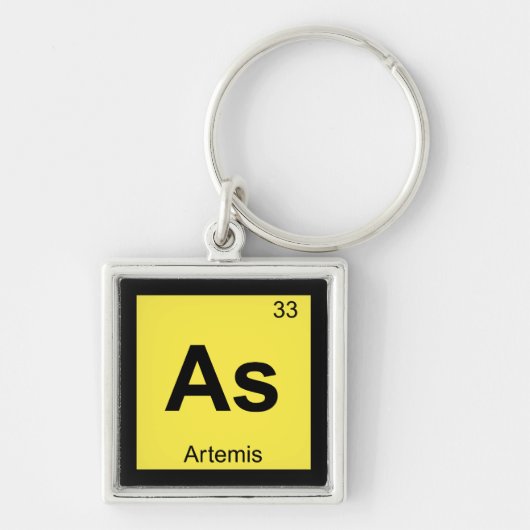 Porte-clés Comme - Artémis Chimie Tableau Périodique (Devant)