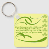 Porte-clés Comme la chaleur du soleil, la bénédiction irlanda (Recto)