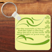 Porte-clés Comme la chaleur du soleil, la bénédiction irlanda (Recto)
