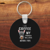 Porte-clés Comme le café avec mon ami bouledogues (Recto)