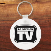 Porte-clés Comme vu à la télévision - noir et blanc (Recto)