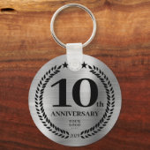 Porte-clés Commémoration du 10e anniversaire de l'argent (Recto)