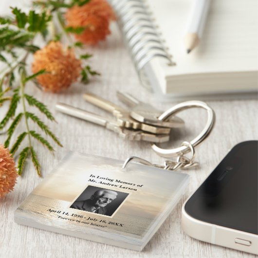 Porte-clés Commémoration funéraire de Sky Beach Hommage (Devant Droit)