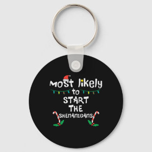 Porte-clés Commencer Shenanigans Noël Noël Noël Noël Famille