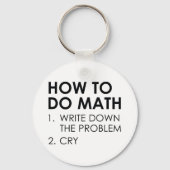Porte-clés Comment faire maths (Recto)
