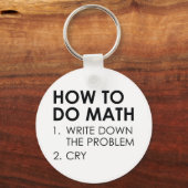 Porte-clés Comment faire maths (Recto)