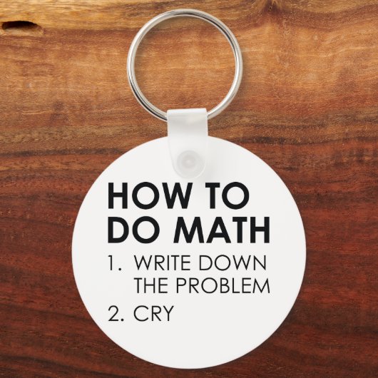 Porte-clés Comment faire maths (Recto)