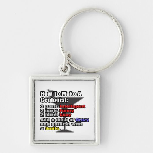 Porte-clés Comment faire un géologue (Devant)