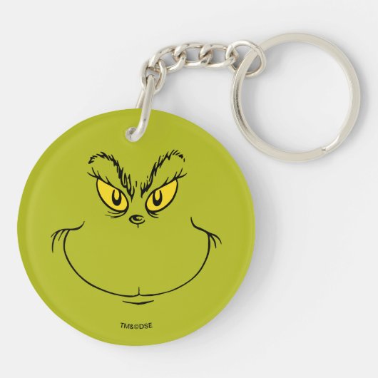 Porte-clés Comment Grinch Stole Visage de Noël (Dos)