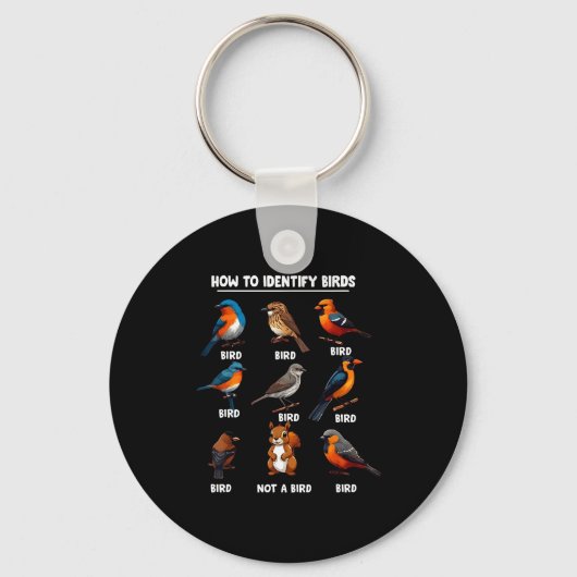 Porte-clés Comment identifier les oiseaux Drôles d'oiseaux Id (Recto)