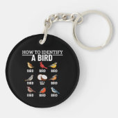 Porte-clés Comment identifier un oiseau Observation drôle d'o (Dos)