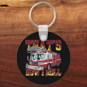 Porte-clés Comment je lance un camion de pompiers (Recto)