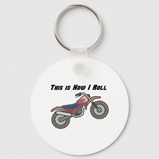 Porte-clés Comment je roule (moto cross) (Recto)