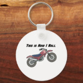 Porte-clés Comment je roule (moto cross) (Recto)