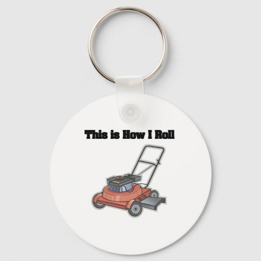 Porte-clés Comment je roule (tondeuse de pelouse) (Recto)