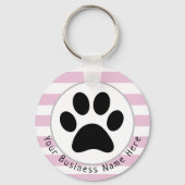 Porte-clés Commerce de marche sur chiens sur mesure (Recto)