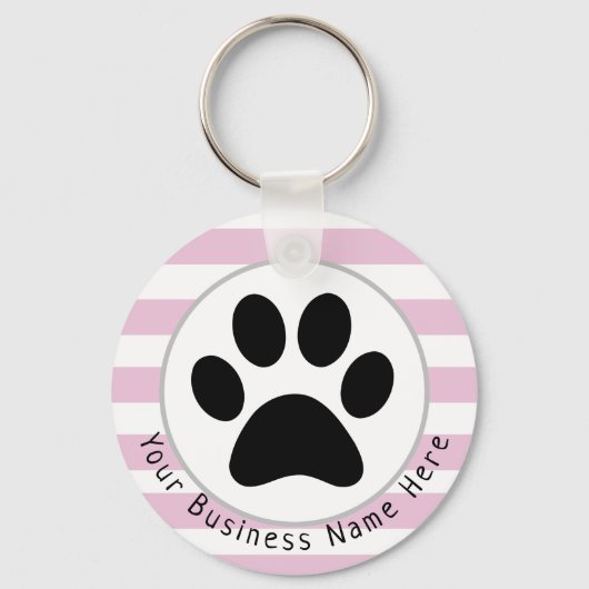 Porte-clés Commerce de marche sur chiens sur mesure (Recto)