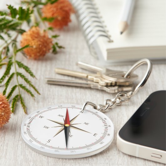Porte-clés Compas classique (Devant Droit)