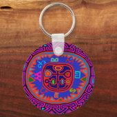 Porte-clés Compas Mola indienne de Kuna (Recto)